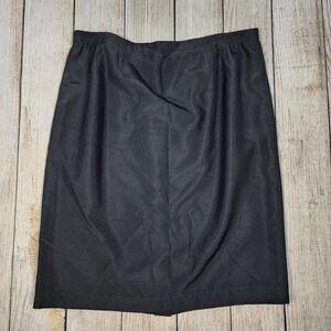Vintage Anne Crimmins For Umi Collection Silk Black Skirt 16